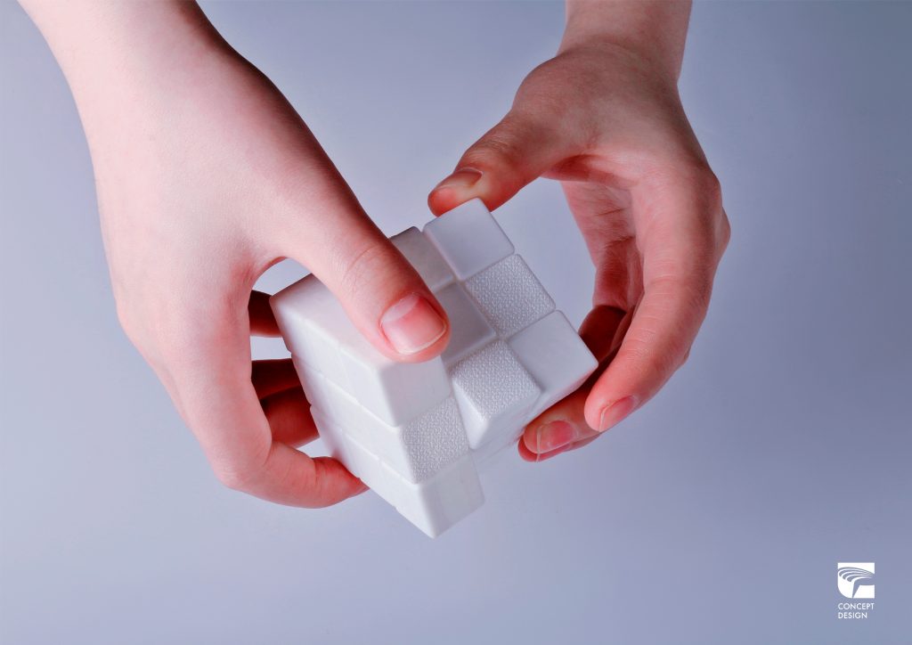 “White” Tactile Cube